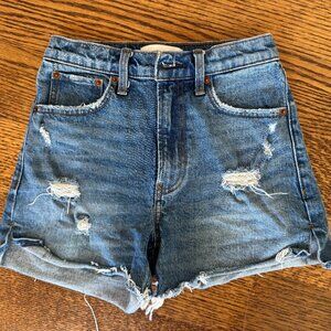 Abercrombie & Fitch High Rise 4" Denim Shorts – Size 24